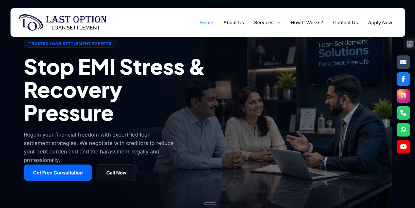 Last Option Loan Settlement website